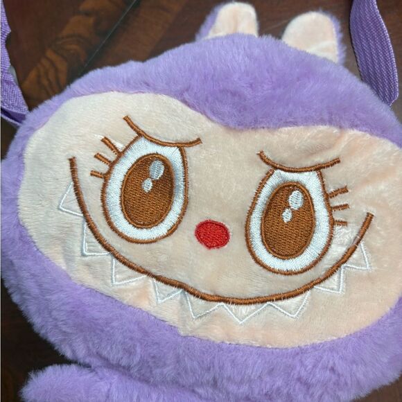 Brand new labubu plush purple bag crossbody - Picture 2 of 5